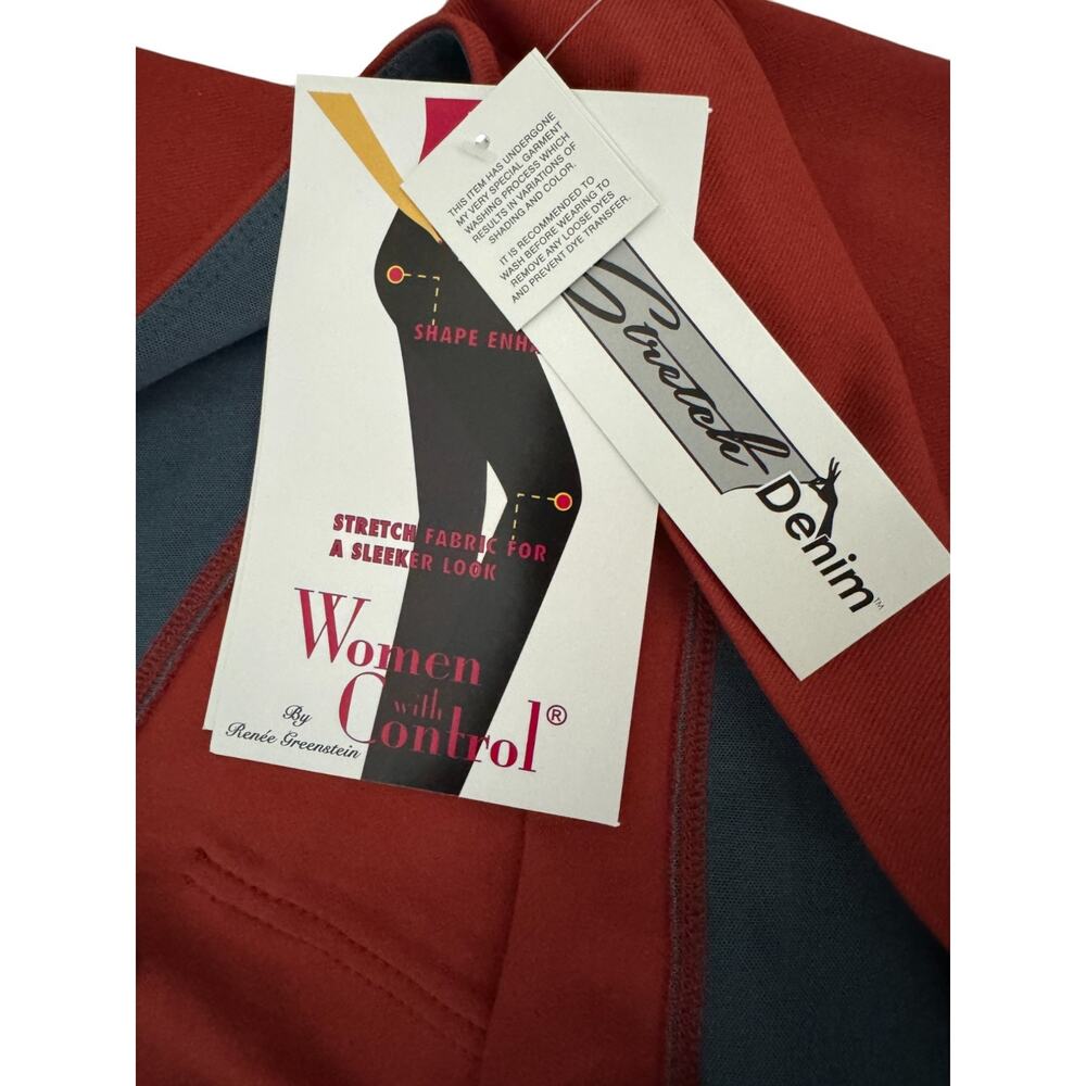Women‎ With Control Rustic Edge Slim Leg Pants 4X Pull On Stretch Comfort Waist - Picture 10 of 12